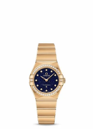 Omega Constellation Manhattan 25 Quartz Yellow Gold / Aventurine / Diamond 131.55.25.60.53.001 (13155256053001)